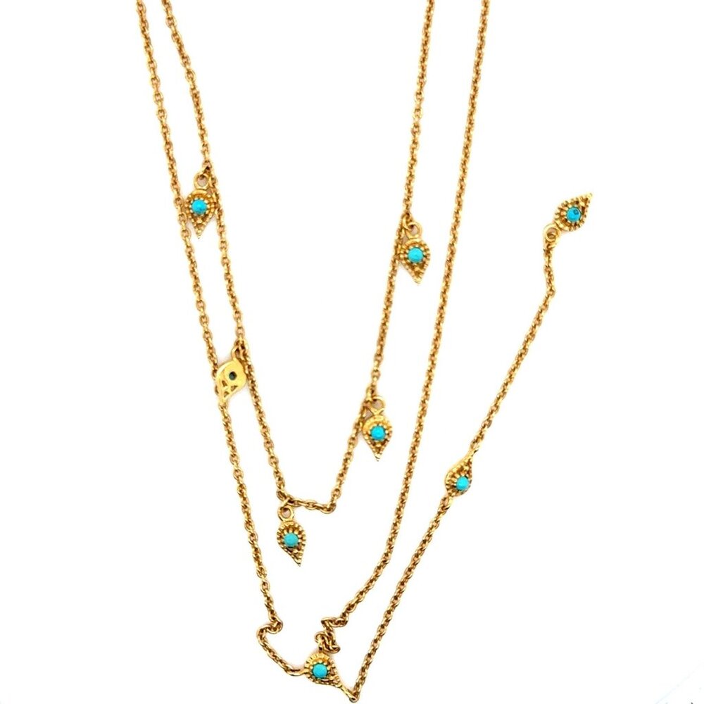 Turquoise Layered‎ Necklace